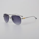 CHH Chrome Hearts Glasses Versatile Frameless Double Beam Ultra Light Toad Myopia Glasses Frame