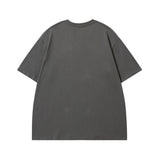 Men's T Shirt Cartoon Printed Short-Sleeved T-shirt Men's and Women's Retro Loose Couple