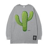 Men's Long Sleeve Shirt Letter Printed Long Sleeve T-shirt Men's Ins Hip Hop Loose All-Matching
