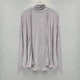 Women Long Sleeve Shirt Long Sleeve Jacket Sleeveless Vest