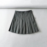 Women Skirt Preppy Style Spring High Waist Skirt Trendy Sports