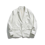 Unisex Jacket Autumn Retro Loose Leather Coat