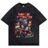 Mike Tyson T-Shirt Vintage Character Print Loose T-Shirt