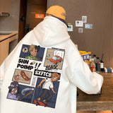 Men Hoodie Hiphop Fashion Brand High Street Sweater Men's Spring and Autumn Loose Hooded