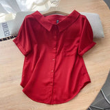 Women T-Shirt Short-Sleeved Shirt Women's Summer Top Loose