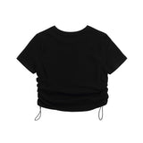 Women T-shirt Short-Sleeved T-shirt Women's Letter Printed Cotton Summer round Neck Short Sleeves