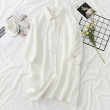 Women T-Shirt Summer Solid Color Loose Shirt Sun Protection Shirt