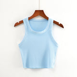 Women Camisole Summer Women's Solid Color Sports Slim-Fitting