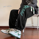 Men Sweatpants Men's Autumn and Winter Casual Pants High Street Exercise Ankle-Tied Sweatpants