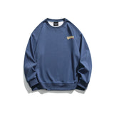 Unisex Hoodie Retro Loose round Neck Sweater for Men and Women Couple