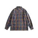 Unisex Jacket Autumn Affixed Cloth Embroidered Plaid Shirt Women's Clothing