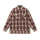 Men Long Sleeve T Shirt Men's Spring and Autumn Loose Lapels Shirt Coat