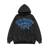 Men Hoodie Hooded Sweater Pullover Men's Washed and Worn Hoodie Spring and Autumn