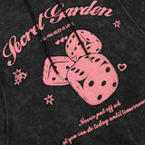 Men Hoodie Street Rock Dice Printed Pullover Sweatshirt