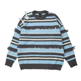 Women Sweater round Neck Autumn Stitching Sweater Knitted Cardigan