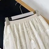 Women Skirt Mid-Length Mesh Dress