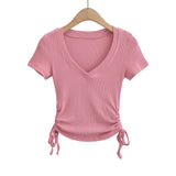 Women T-Shirt Workout Clothes Spring and Summer Sports Tight T-shirt for Women