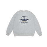Unisex Hoodie Spring College Style Embroidery Casual Loose round Neck