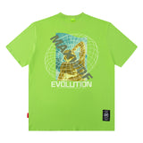 Men's T Shirt Portrait Short-Sleeved T-shirt Men's and Women's High Street Hiphop