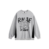 Unisex Hoodie Street Retro round Neck Sweater Men's and Women's Tops Coat