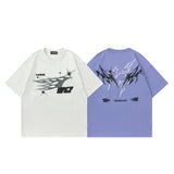Men T Shirt Fashion Brand Graffiti Printing Casual Short-Sleeved T-shirt Men and Women Hip Hop