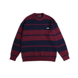 Unisex Sweater Autumn Striped Patchwork round Neck Sweater