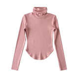 Women T-Shirt Autumn and Winter Stretch Tight Long-Sleeved T-shirt Top