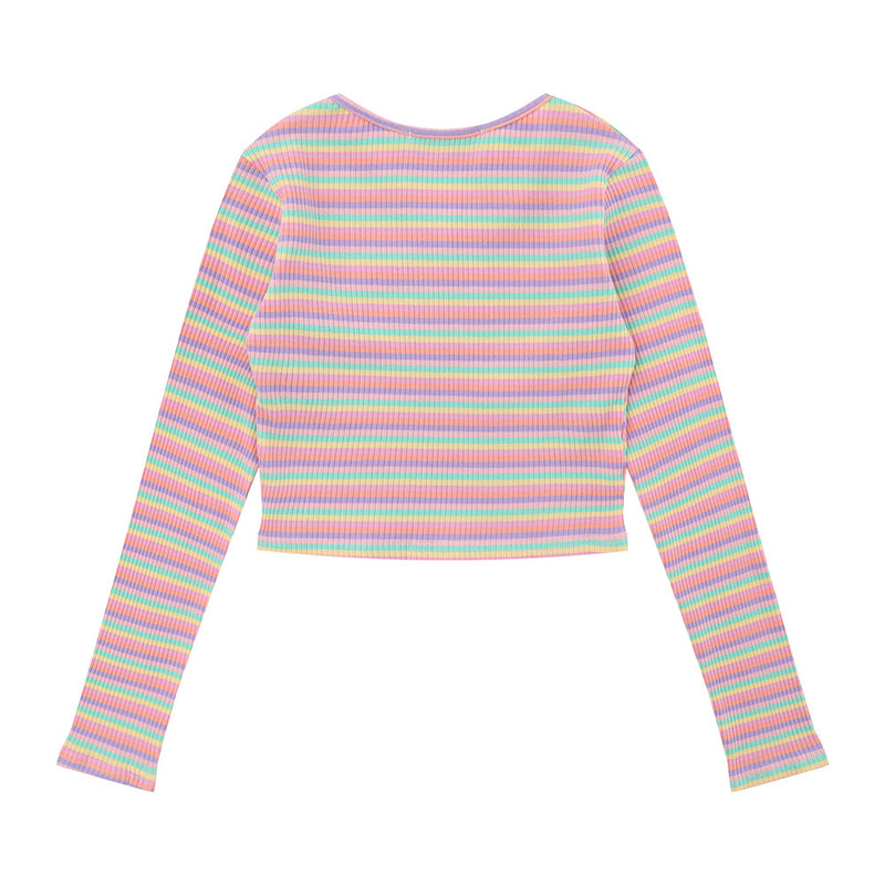 Women Sweater Short Knitwear Women's Autumn Short Long Sleeve Top