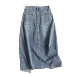 Women Skirt Vintage Denim Skirt Skirt