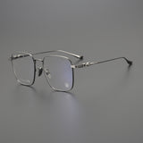 CHH Chrome Hearts Glasses Versatile Titanium Frame Ultra Light Box Glasses Frame