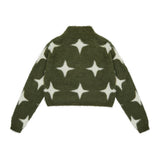 Women Sweater Cropped Sweater Coat Women's Autumn Winter Coat