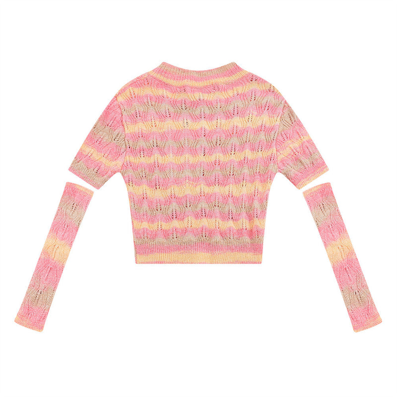 Women Sweater Women's Spring and Autumn Slim Fit Short Sweater