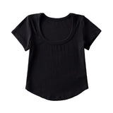 Women T-Shirt Short-Sleeved T-shirt Women's Summer Tight Top