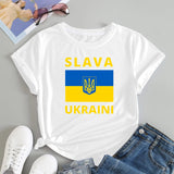 Ukraine Girl Clothes Jersey Ukrainian Flag Tshirt Women