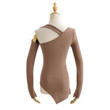 Women T-Shirt Long-Sleeved Top for Women Spring All-Matching Slim Fit