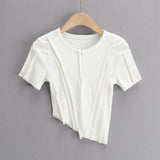 Women T-shirt Summer round Neck Short Sleeves T-shirt Women's Tops