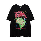 Men T Shirt Fashion Brand Printing Short-Sleeved T-shirt Men and Women Casual Couple