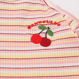 Women Sweater Short Sweater Women Casual Contrast Color Embroidered Long Sleeve