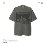 American vintage street T-shirt men's loose cotton