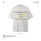 American vintage street T-shirt pure cotton men's and women's summer loose