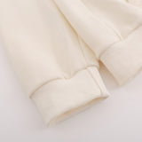 Men Hoodie Patch Letter Hooded Jacket Boys