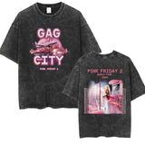 Nicki Minaj Vintage Washed T Shirt Gag City Pink Friday