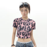 Women T-shirt Printed T-shirt Girls Short Sleeve Summer Casual Top