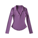 Women T-Shirt Spring T-shirt Women's Long-Sleeved Bottoming Shirt Top