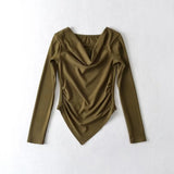 Women T-Shirt Long-Sleeved T-shirt Women's Bottoming Shirt Top