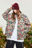 Unisex Jacket Autumn Yarn-Dyed Floral Jacket Women's Clothing