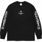 Mens T-shirts FW23 BLACKMEANS TEE Heart Sutra Buddhist Sutra Long Sleeve T-Shirt Bottom Shirt tee