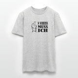 New Mittelfinger Scheiss muss ich  Männer T-Shirt