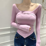 Women Long Sleeve Shirt Tube Top Vest Long Sleeve