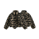Unisex Jacket Winter Rabbit Fur Tassel Short Fur